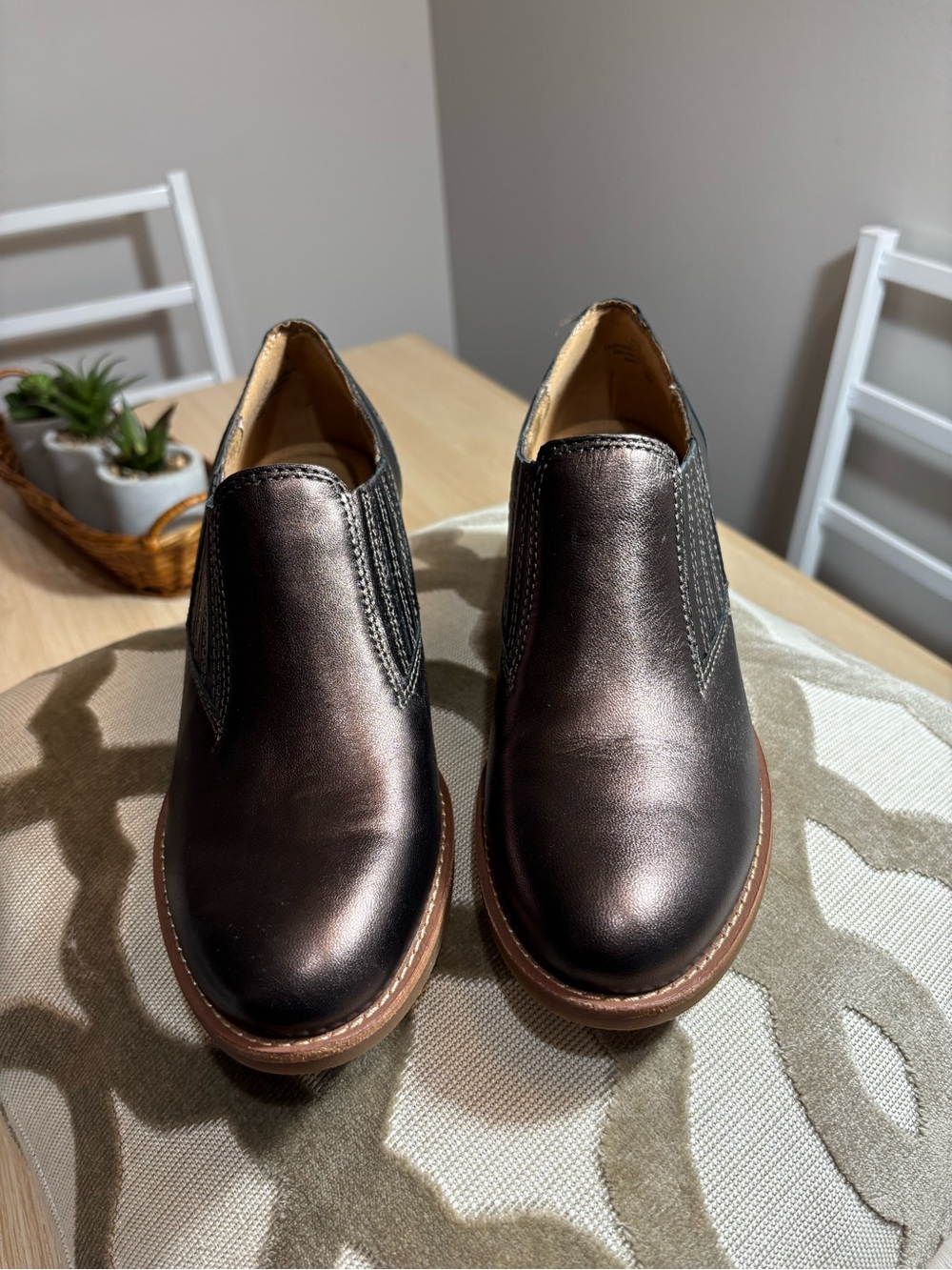 Earth Origins Metallic Brown Over-the-Knee Chelsea Boots